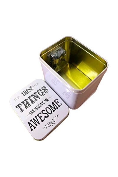 mystylee Mystyle Things Metal Music Box | Wind-Up Decorative Gift Box, Retro Design 10.5X8.5X9 cm