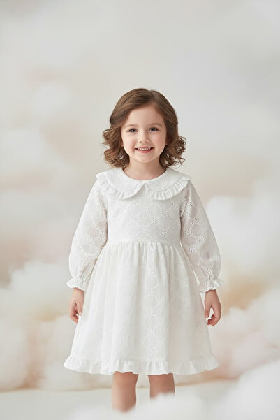 ALYRA Bebeluși Fetițe Copii Rochie de seară prințesă cu guler Bebe - cu tul și căptușeală, pentru ziua de naștere și petrecere