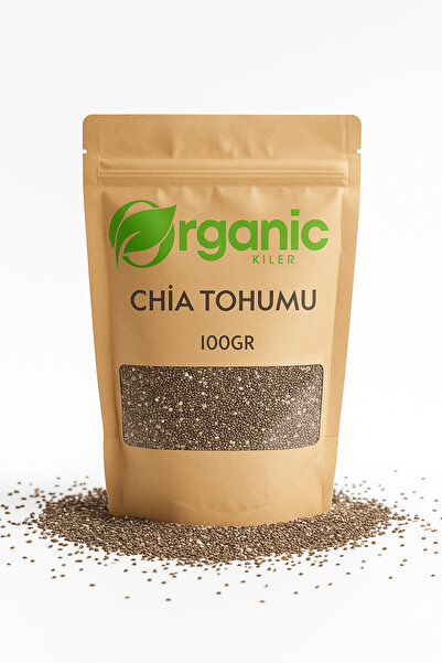 Organic Kiler Chia Tohumu 100gr Organik Taze Elenmiş Yeni Mahsül