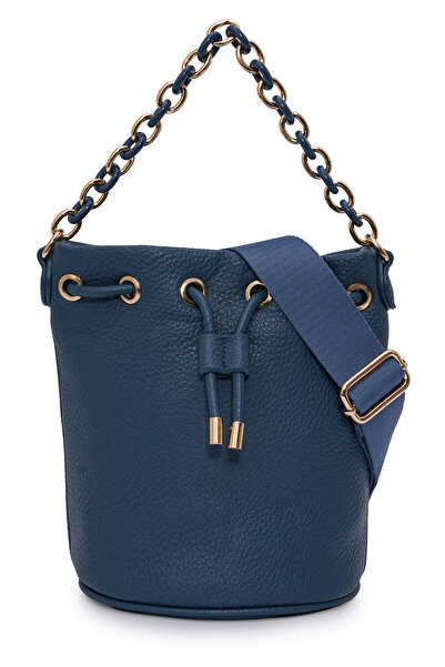 Cambridge Polo Club Cambirdge Polo Club Chain Detailed Drawstring Women's Shoulder Bag Mb03