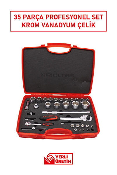 İzeltaş 1113 00 1038 1/4” - 1/2” Hex Key Set 35 Pieces Chrome Vanadium