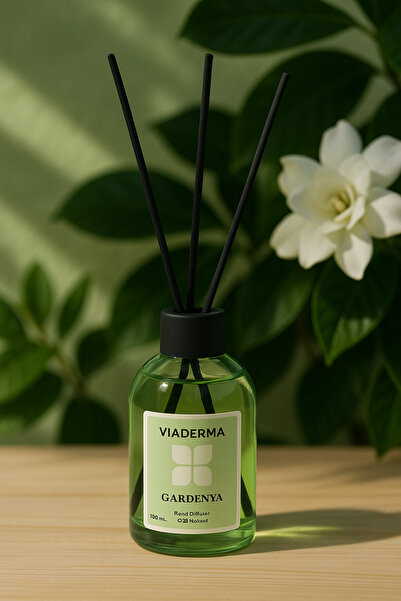 Viaderma Gardenya Esanslı Fiber Çubuklu Oda Kokusu 100 ml - Doğal, Ferah ve Uzun Süreli Koku