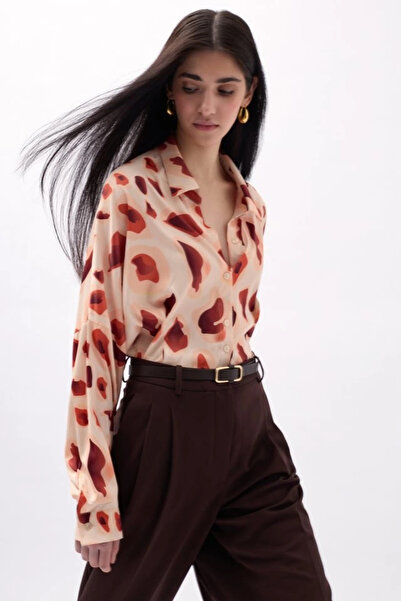 MUANA MOLINA Patterned Crop Shirt