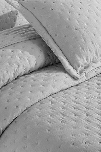 Elart Helena Yatak Örtüsü Çift Kişilik 3 Parça (240x260 cm) Taş