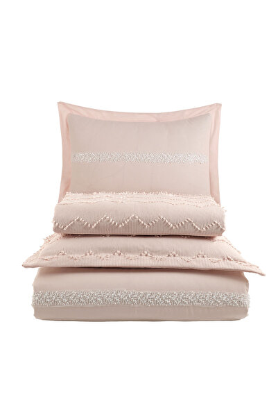 Elart Bedding Set with Pearl Duvet Cover 7 Pieces Ecru