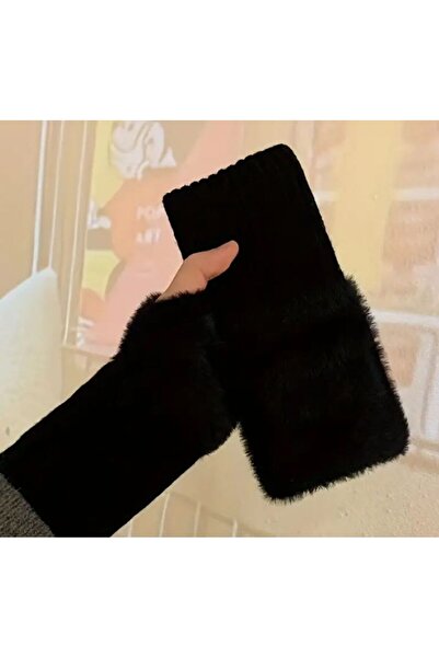 Dgt Luxury قفازات دافئة، غير قابلة للانزلاق، منتفخة، بدون أصابع