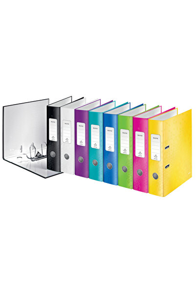 Leitz Biblioraft 180° WOW laminated cardboard A4 80 mm white