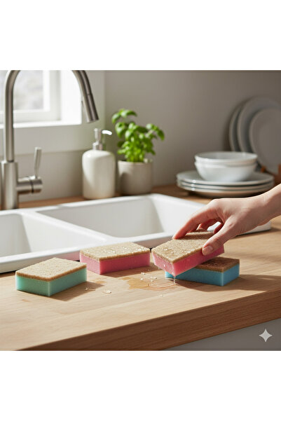 Flying Tiger Copenhagen Renkli 10'lu Sünger Seti