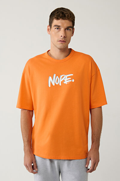 Avva Men's Gray Crew Neck Cotton Special Boxed Pajamas Set E 003310