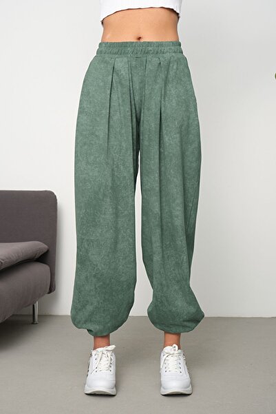 ESPİNA Cupra Fabric Women's Shalwar Trousers - Pocketed and Flowy