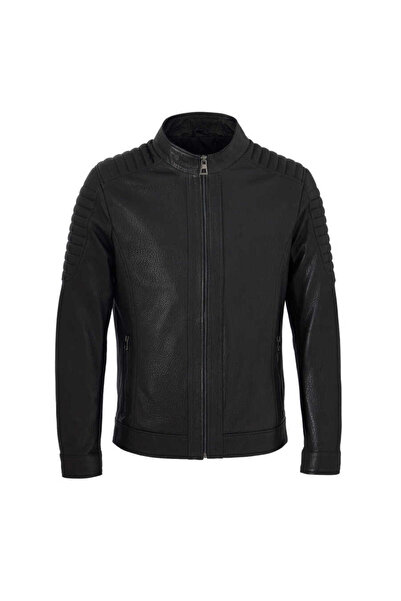 Tergan Siyah Hakiki Deri Erkek Hakiki Deri Mont - E23KDM310538-Q4O