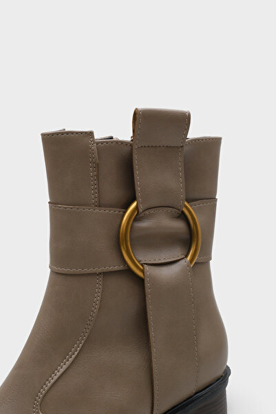 Capone Outfitters Tiffany Round Toe Side Zipper Mid Heel Women's Boots