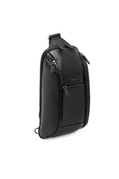 Tergan Black Genuine Leather Men's Crossbody Bag - S1Ac00021503-A41