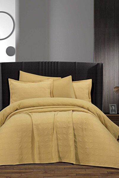 Elart Magic Yatak Örtüsü Çift Kişilik (240x250 cm) Sarı