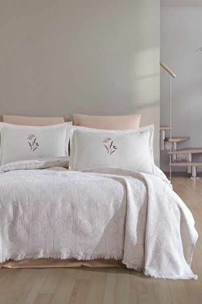 Elart Single Sunrise Blanket Set - 4 Pieces Stone