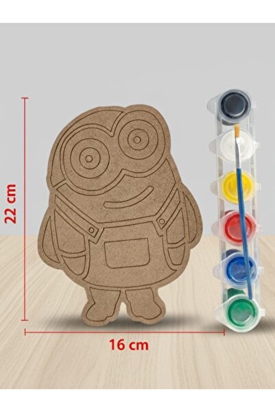 şimşek hobi tasarım Ahşap Minyon Boyama Seti. Okul Boyama Etkinliği.