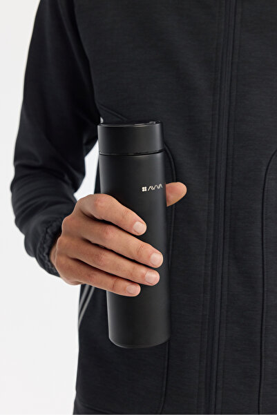 Avva Erkek Siyah Isı Göstergeli %100 Çelik Termos 500 ML B009903
