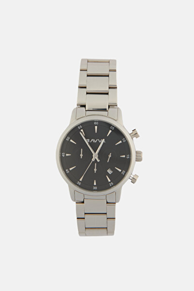 Avva Men's Silver Color Metal Box Watch B 009021