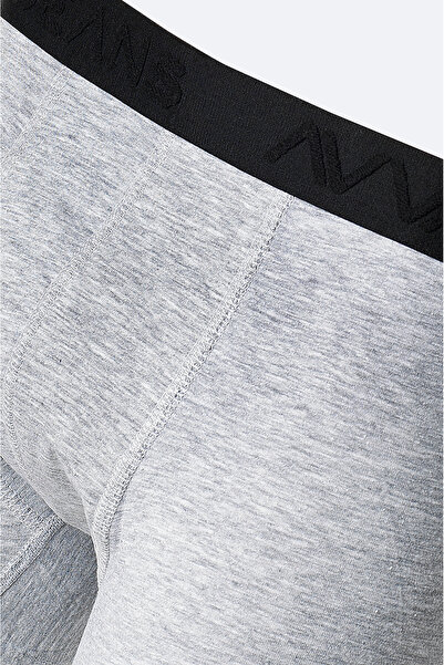 Avva Men's Gray Basic Cotton Single Regular Fit Boxer B009510