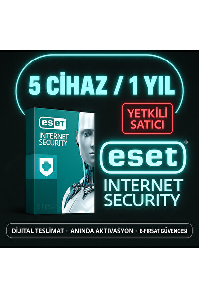 ESET İnternet Security 5 Cihaz 1 Yıl