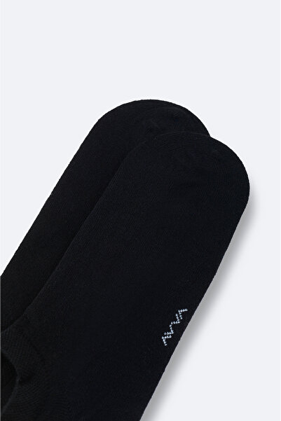 Avva Erkek Siyah Pamuklu Sneaker Çorap B008553