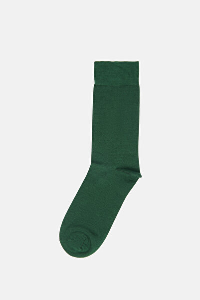 Avva Men's Green Plain Bamboo Socks B008505