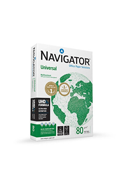 NAVİGATÖR Navigator Fotokopi Kağıdı 500 LÜ A4 80 GR Beyaz ( 1 ADET )