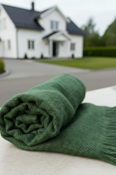 novon Șal de iarnă cu model de zăbrele cu textura de lână cu detaliu de ciucuri cu atingere moale virală / eșarfă lungă