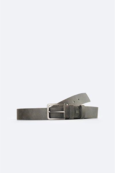 Avva Men's Anthracite Classic Buckle Belt A51Y9304
