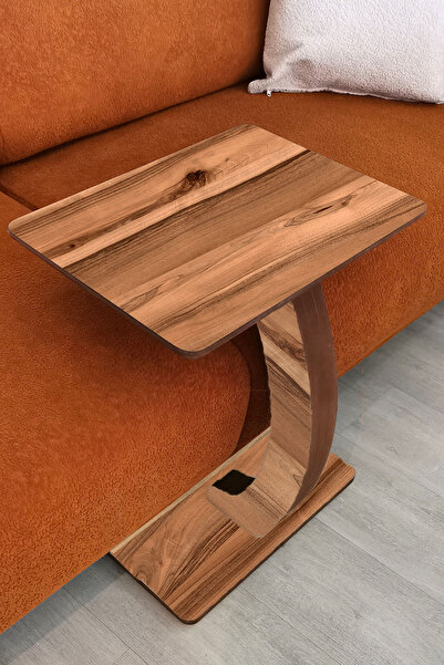 T&H C Sehpa Koltuk Sehpası Mdf Yan Sehpa Tekerlekli Yan Sehpa Servis Sehpası ...