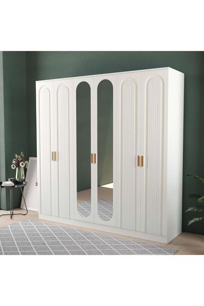 Teen & Bright MİLA 6 KAPAKLI EKO GARDIROP - MDF KAPAK