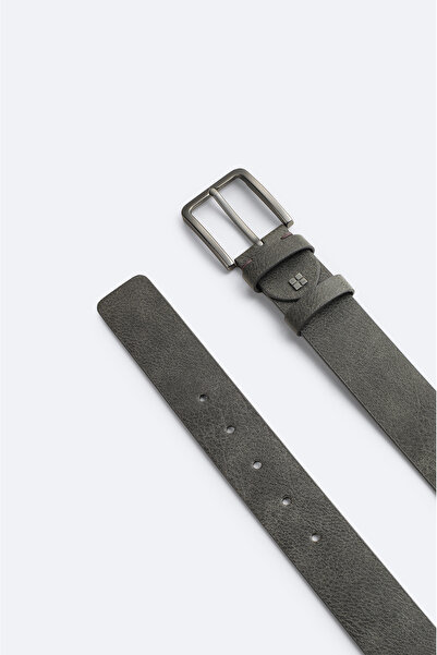 Avva Men's Anthracite Classic Buckle Belt A51Y9304