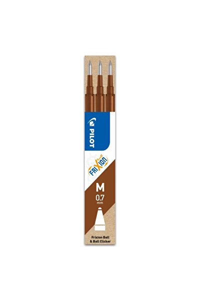 Pilot Rezervă roll-on Frixion Ball 0.7 mm, set 3 bucăți, maro