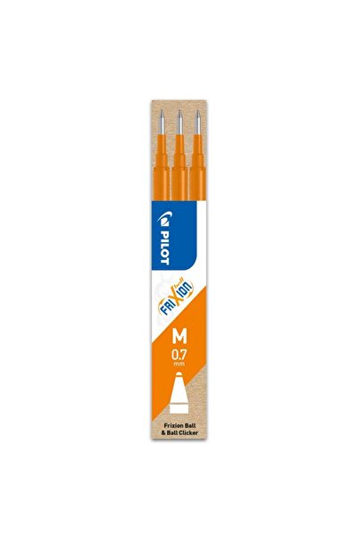 Pilot Rezervă roll-on Frixion Ball 0.7 mm, set 3 bucăți, portocaliu