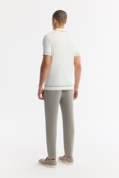 Avva Чоловіча футболка з поло-комірцем, з текстурованого віскозного трикотажу, regular fit A51Y5165