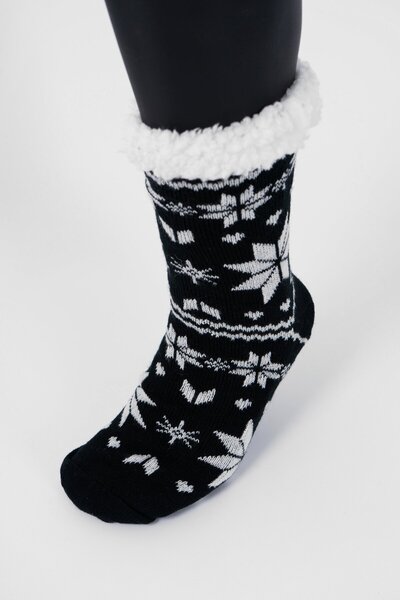 TOP TO HEEL İçi Peluş Kaydırmaz Taban Kışlık Ev Çorabı / Ev Botu / Uyku Çorab...