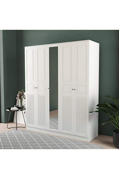 Teen & Bright NİL 5 KAPAKLI EKO GARDIROP - MDF KAPAK