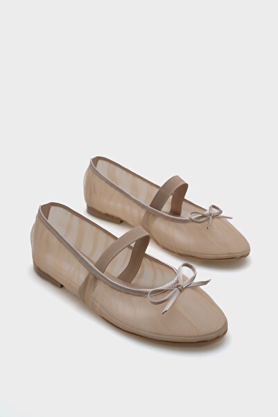 Capone Outfitters Alana Tulle Banded Women's Ballerinas