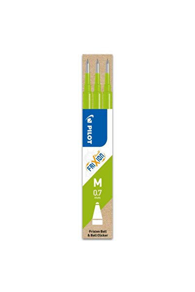 Pilot Rezervă roller Frixion Ball 0.7 mm, set 3 bucăți, verde deschis