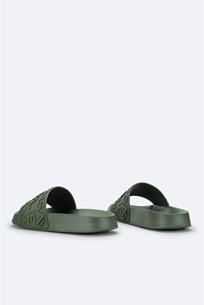 Avva Men's Khaki Flexible Sole Lightweight Slippers A51Y8305