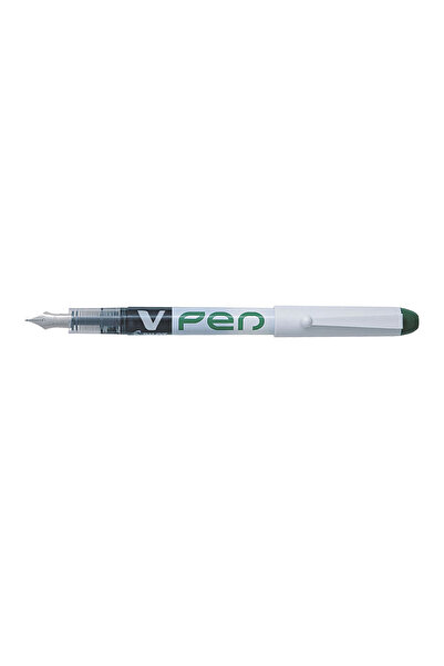 Pilot Stilou V-Pen cu vârf mediu, verde, cu funcție de ștergere