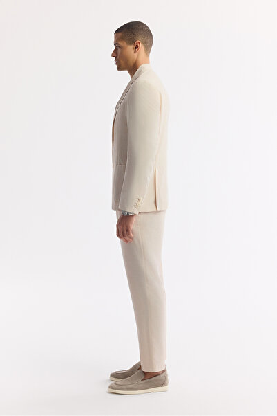 Avva Ανδρικό μπλέιζερ με μονό γιακά, ελαφρύ, απαλό στην αφή, άνετο, λεπτή εφαρμογή, μπουφάν A51Y4017