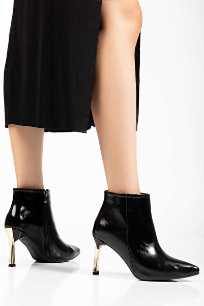 RODEMA TOPUKLU SİYAH RUGAN KADIN BOT