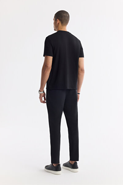 Avva Ανδρικό μπλουζάκι με στάμπα με λαιμόκοψη με δύο ελαστικότητες και κανονική εφαρμογή A51Y1029