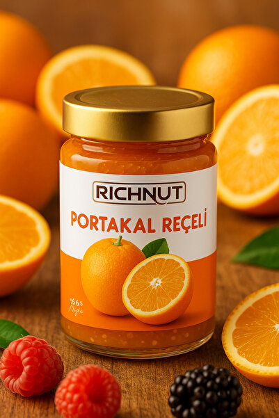 RİCHNUT Portakal Reçeli (Katkı, Koruyucu, Renklendirici İÇERMEZ)