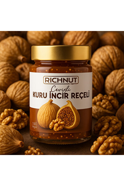 RİCHNUT Cevizli Kuru İncir Reçeli (Katkı, Koruyucu, Renklendirici İÇERMEZ)
