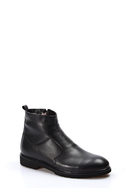 FAST STEP Hakiki Deri Kürklü Erkek Klasik Bot 711KMA213