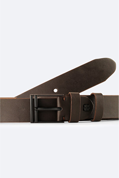 Avva Men's Brown Iron Buckle Belt A42Y9313