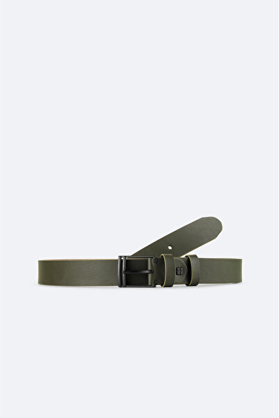 Avva Men's Khaki Iron Buckle Belt A42Y9313