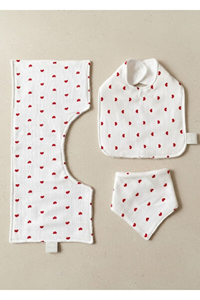 Joyous Mom Kids Set of 3 100% Cotton Shoulder Diapers - Liquid Proof Food and...